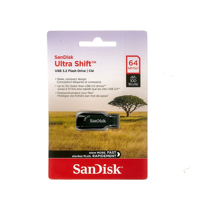 فلش مموری سن دیسک 64 ultra shift usb3.2